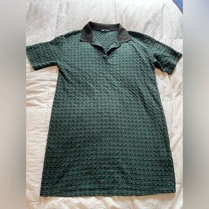 Zara Dark Green and Black Polo Shirt